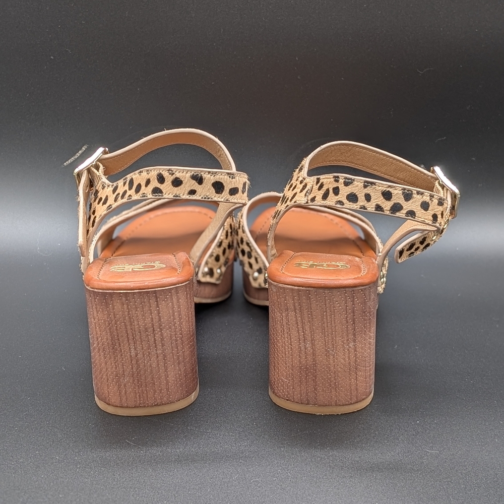 Gianni Bini Leopard Print Block Heels - Picture 3 of 8
